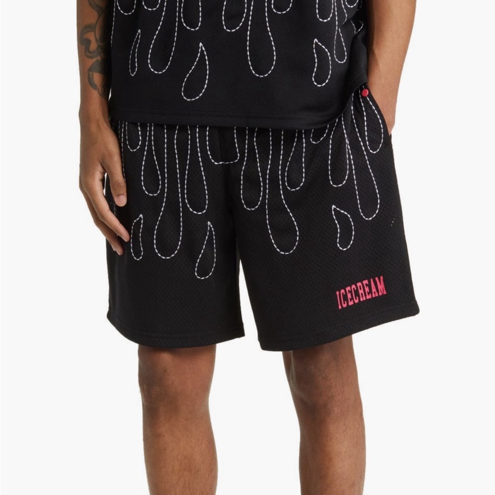 ICECREAM Pineapple Mesh Basketball Shorts
